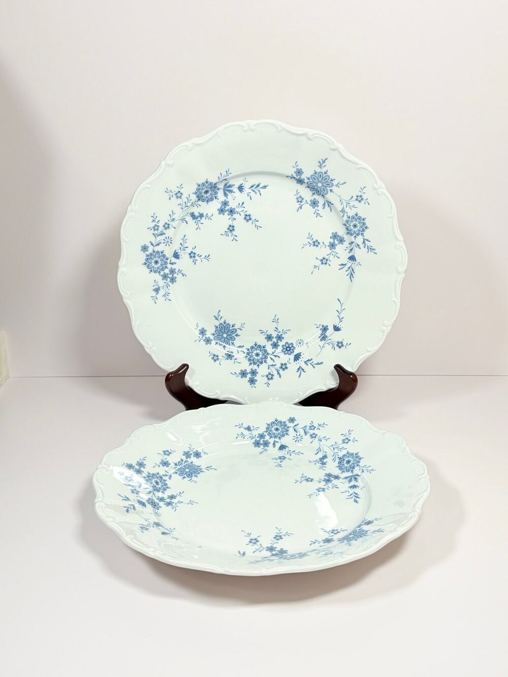 Vintage Christina Bavarian Blue Plates by Seltmann Weiden (2)